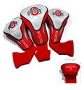Team Golf Ncaa Ohio State Buckeyes Contour Golf Club Headcovers (3 Count) Numbered 1, 3, & X, Fits Oversized Drivers, Utility, R