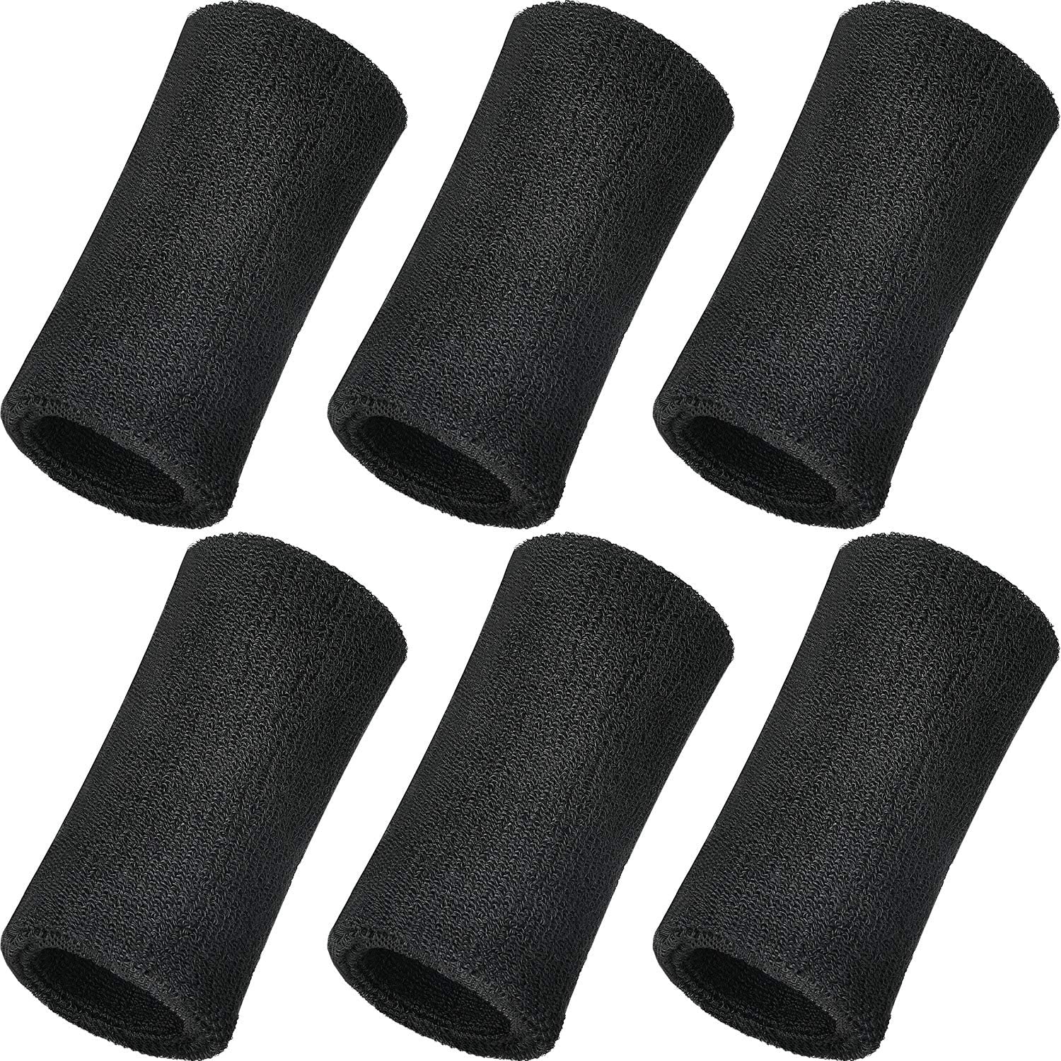 6 Inch Wristbands Sport Long Wrist Bands Sweatband Elastic Athletic Wrist Bands Armbands For Gymnastics Tennis Outdoor Activity 
