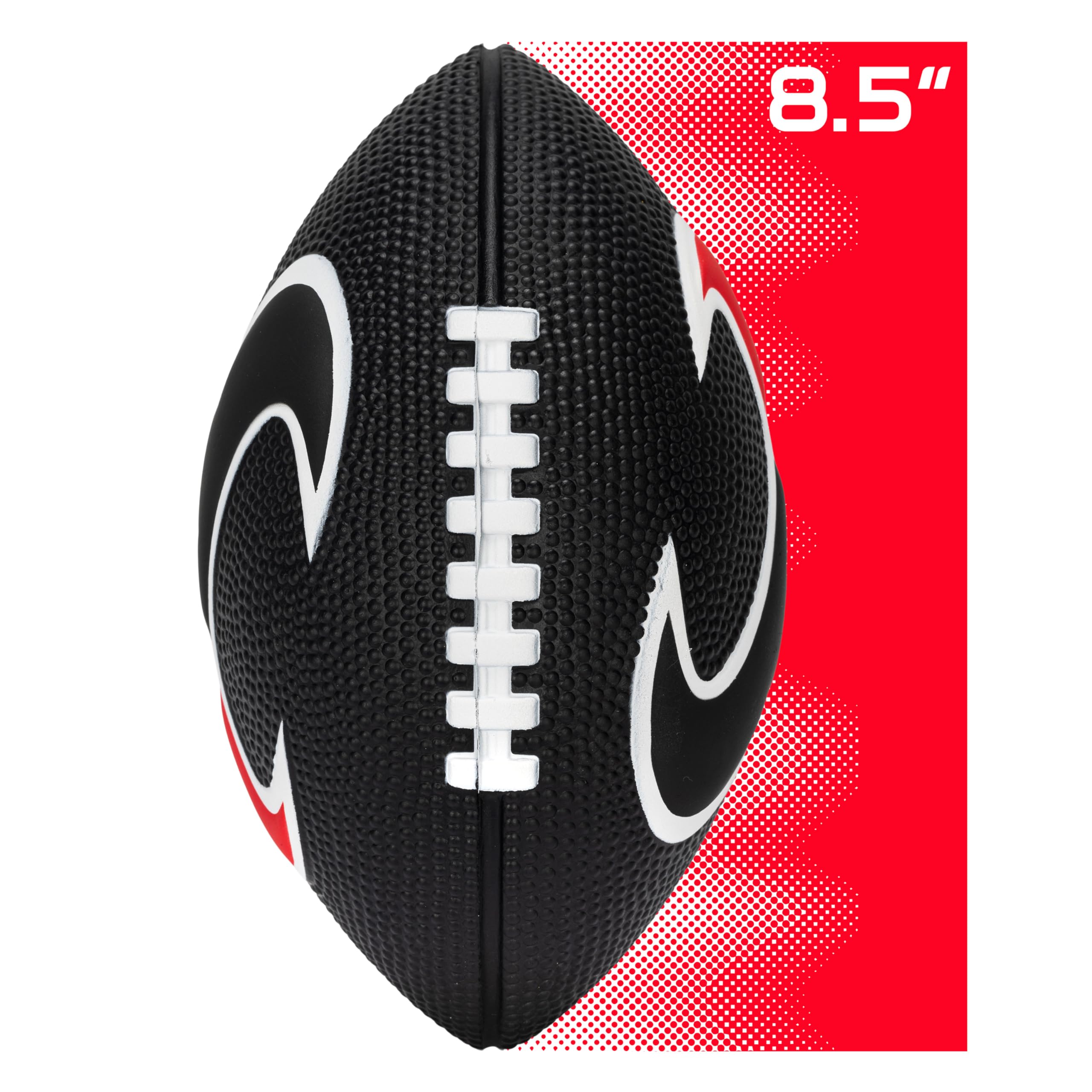 Franklin Sports Nfl Houston Texans Football - Kids Foam Football - Soft Football - Mini Size - Perfect For Gameday - 8.5'' 3D Lo