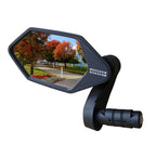 Meachow New Bar End Bike Mirror, Crystal Uhd Automotive Grade Glass Lens E-Bike Mirrors, Scratch Resistant, Safe Rearview Mirror
