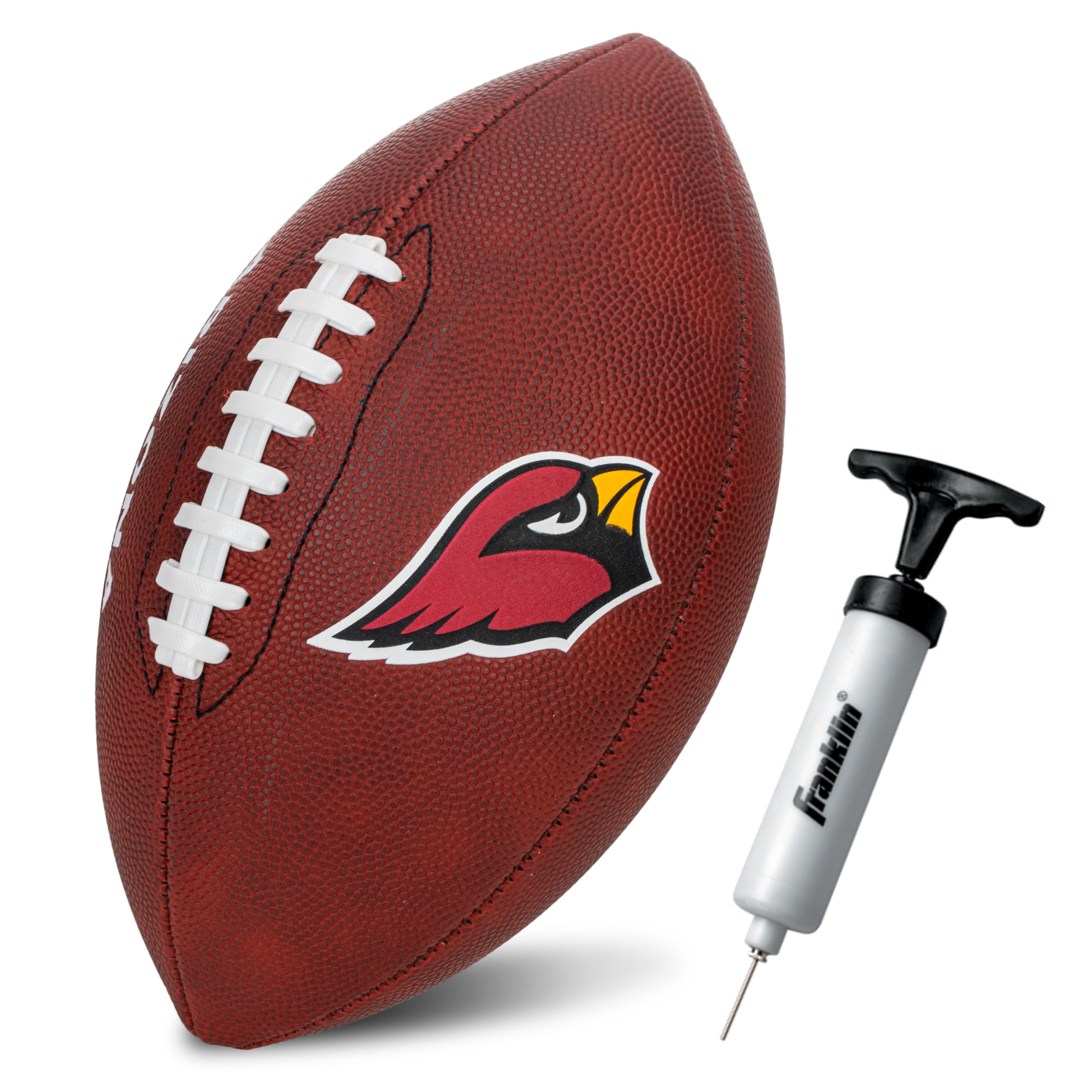 Franklin Sports Nfl Arizona Cardinals Football - Youth Junior Size Football For Kids - Official Nfl Team Logo + Colors Youth Bal