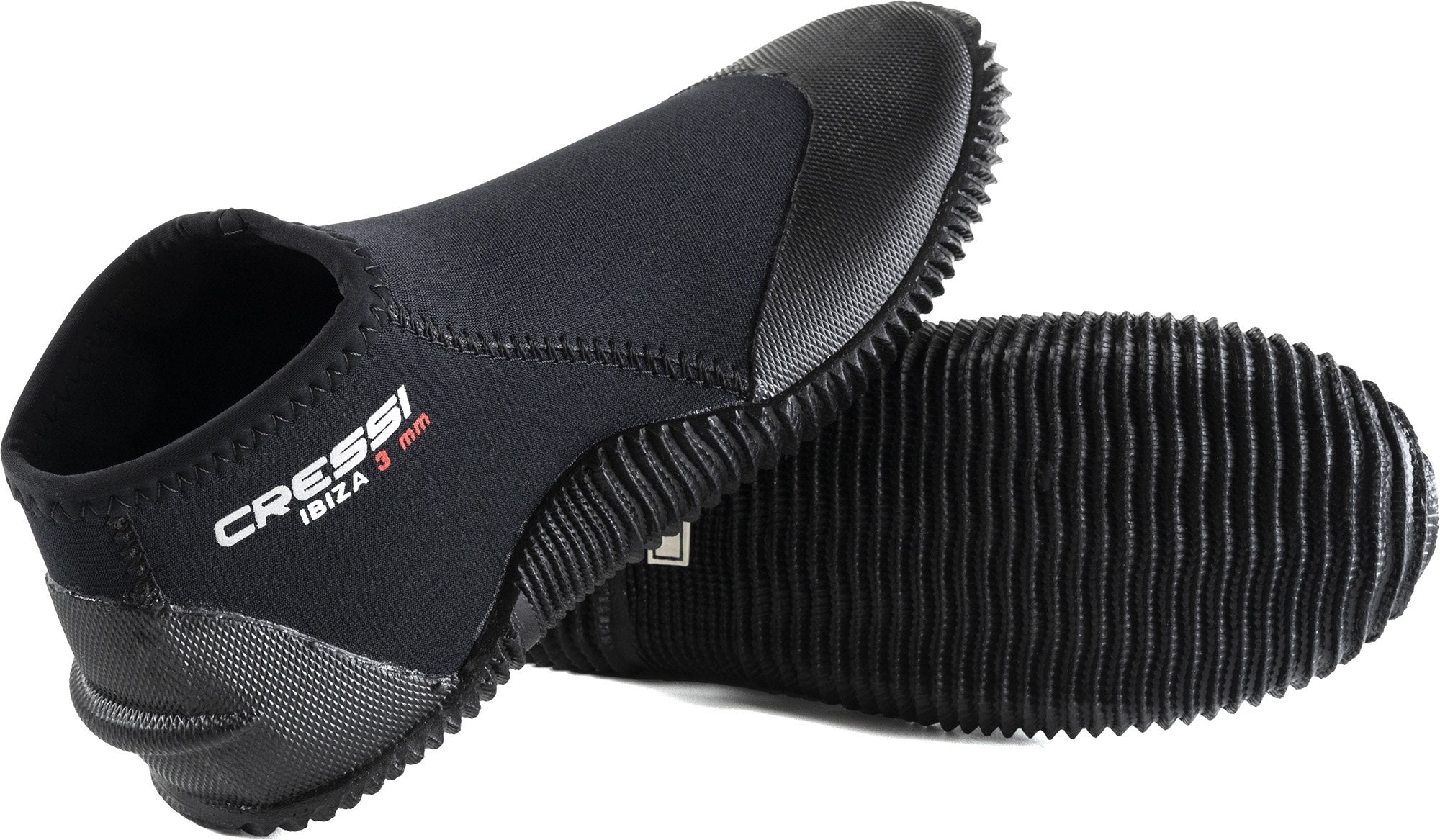 Cressi Unisexs Black/Black Diving Boots, US Man 6 | US Lady 7