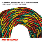 Airhead Tow Rope, 1-4 Rider Rope For Towable Tubes Multi, 9/16''