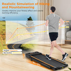 Walking Pad With 12% Incline, Under Desk Walking Pad Treadmill With Handle Bar & Removable Desk Workstation, 3 In 1 3.5Hp Foldab