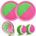 Jalunth Ball Catch Set Game Toss Paddle - Beach Toys Back Yard Pool Outdoor Pool Backyard Throw Sticky Mitts Set Age 3 4 5 6 7 8
