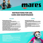 Mares X-Vision Ultra Liquid Skin Dive Mask, Black/Silver Mirrored Lens