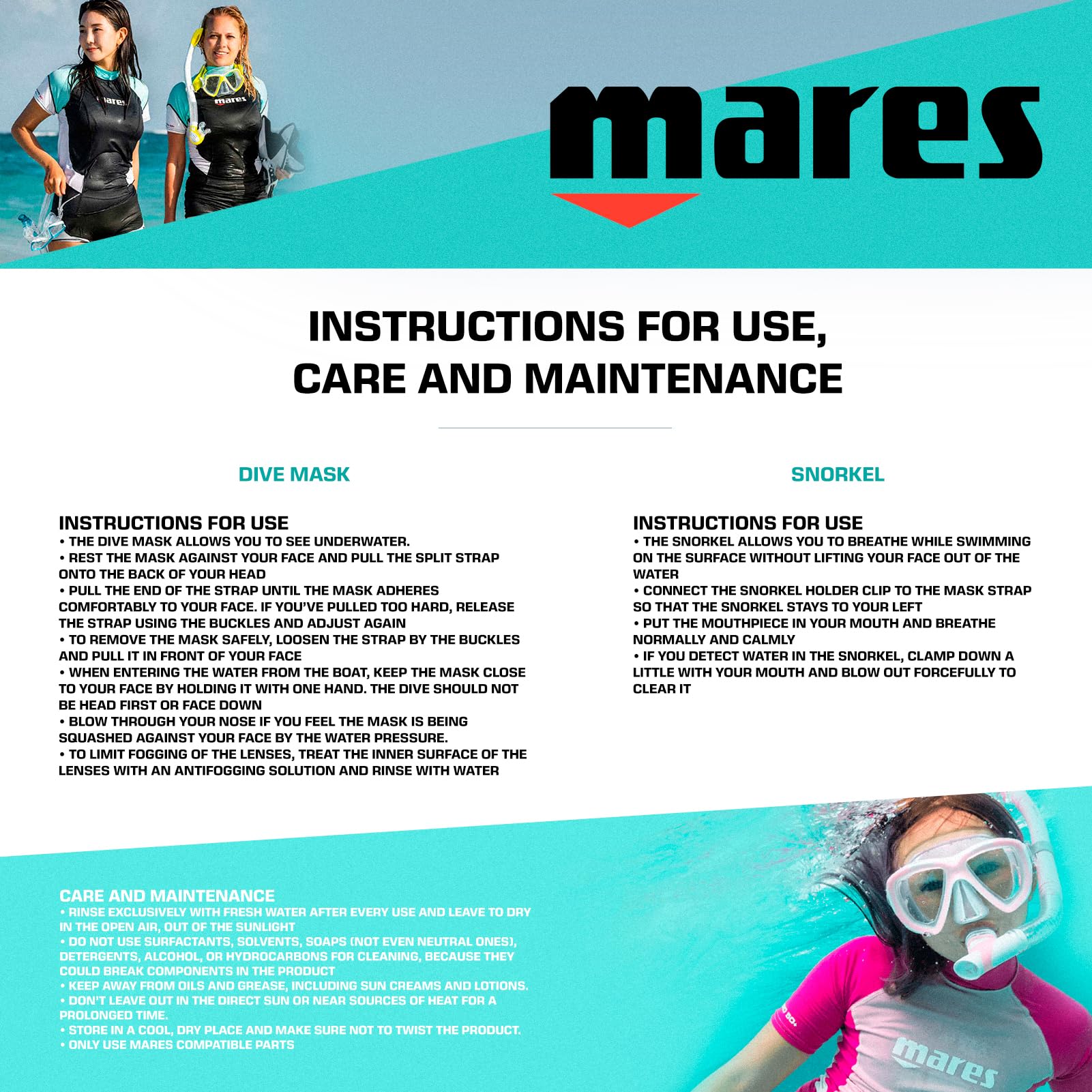 Mares X-Vision Ultra Liquid Skin Dive Mask, Black/Silver Mirrored Lens