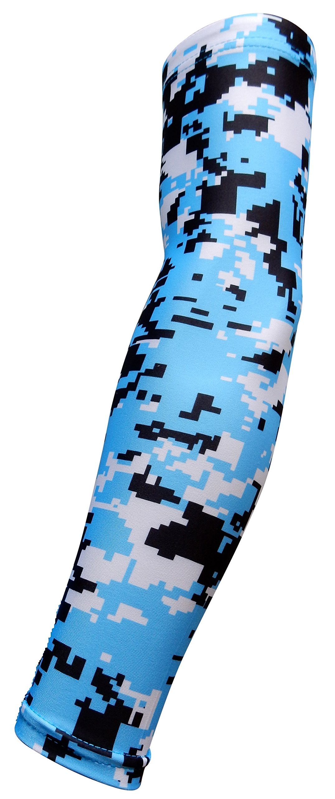 Sportsfarm Light Blue Black Digital Camo Arm Sleeve (Ym)