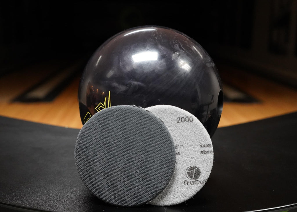Trucut Sanding Pad  2000 Grit  5'' Diameter  Sanding Pads Made For Bowling Balls  Bowling Ball Resurfacing Pads  Surface Managem