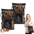 2 Pack D-shaped Opening Mushroom Foraging Bag, Morel Picking Mesh Hunting Pouch for Outdoor Foraging and Fruit, Mushroom Basket 