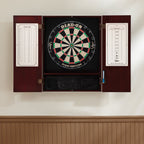 Viper Metropolitan Solid Wood Cabinet & Sisal/Bristle Dartboard Ready-To-Play Bundle: Deluxe Set (Dead On Dartboard And Darts),