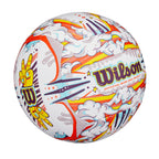 Wilson Graffiti Peace Volleyball - Official Size, White/Orange