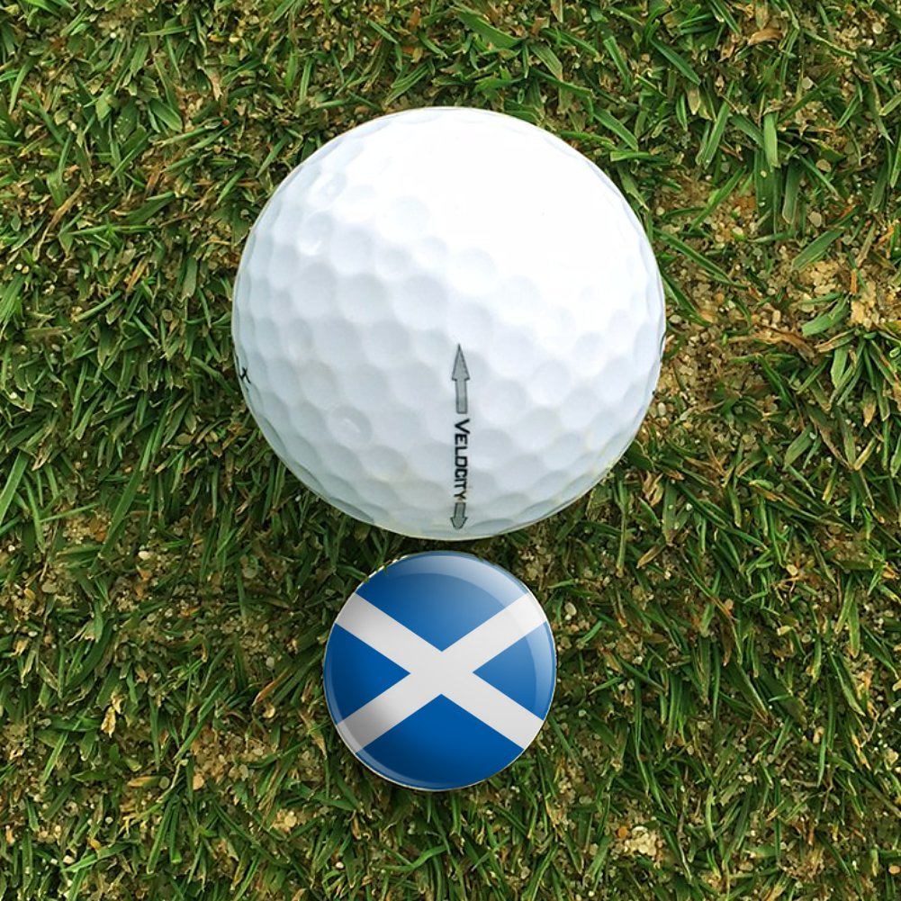 Graphics & More Scotland Scottish Country Flag Golf Hat Clip With Magnetic Ball Marker
