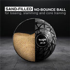 Yes4All Fitness Slam Medicine Ball 20Lbs For Exercise, Strength, Power Workout  Workout Ball  Weighted Ball  Exercise Ball  Dyna