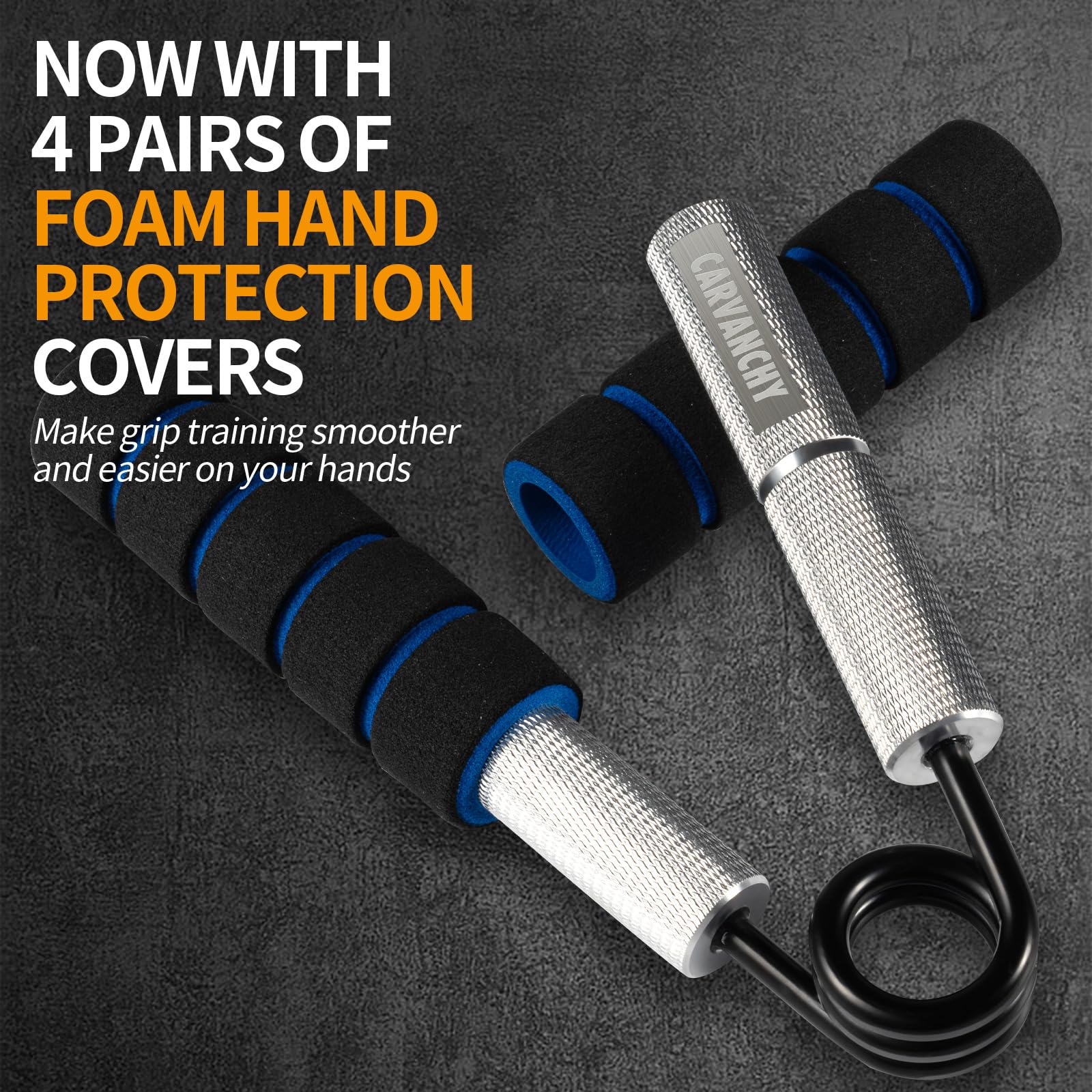 Grip Strength Trainer Set, 50-200Lb(4 Pack), Wrist Forearm Strengthener, Metal No Slip, Hand Grip Gripper Strengthener For Stren