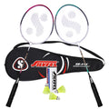 Silver s SB414 Badminton Kit (2 Racquets with Full Cover, 1 Box Shuttlecock Pack of 3)