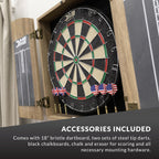 Dmi Sports Dublin Bristle Dartboard Cabinet Set - Bristle Dartboard Included
