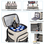 Hulongo Large Waterproof Insulated Cooler Backpack For Men & Women, Leak Proof Cooler Backpack For Camping, Beach, Fishing, Picn