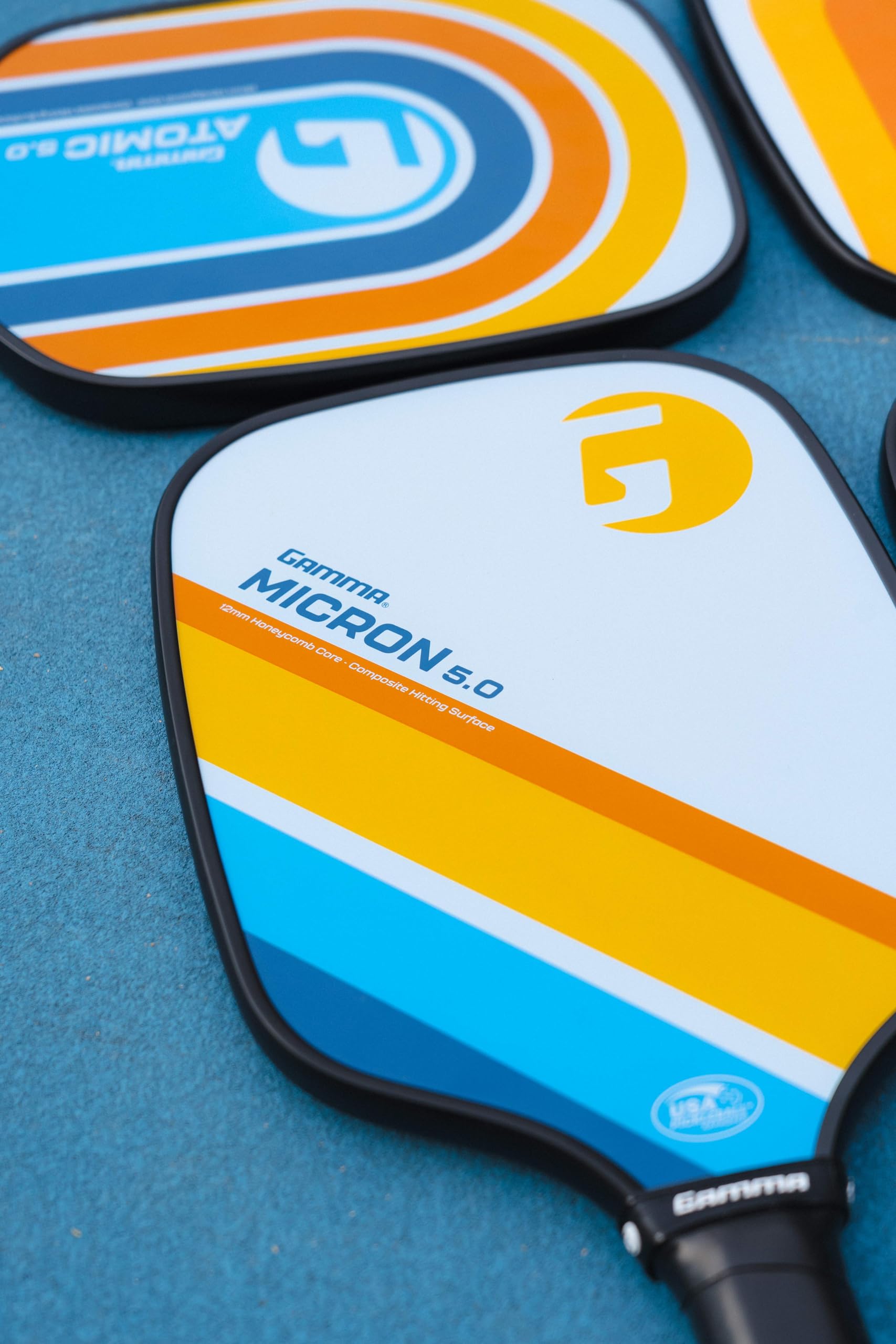 Gamma Sports Micron 5.0 Pickleball Paddle, Quantum Series Composite Pickleball Paddle With Polypropylene Core And Honeycomb Grip