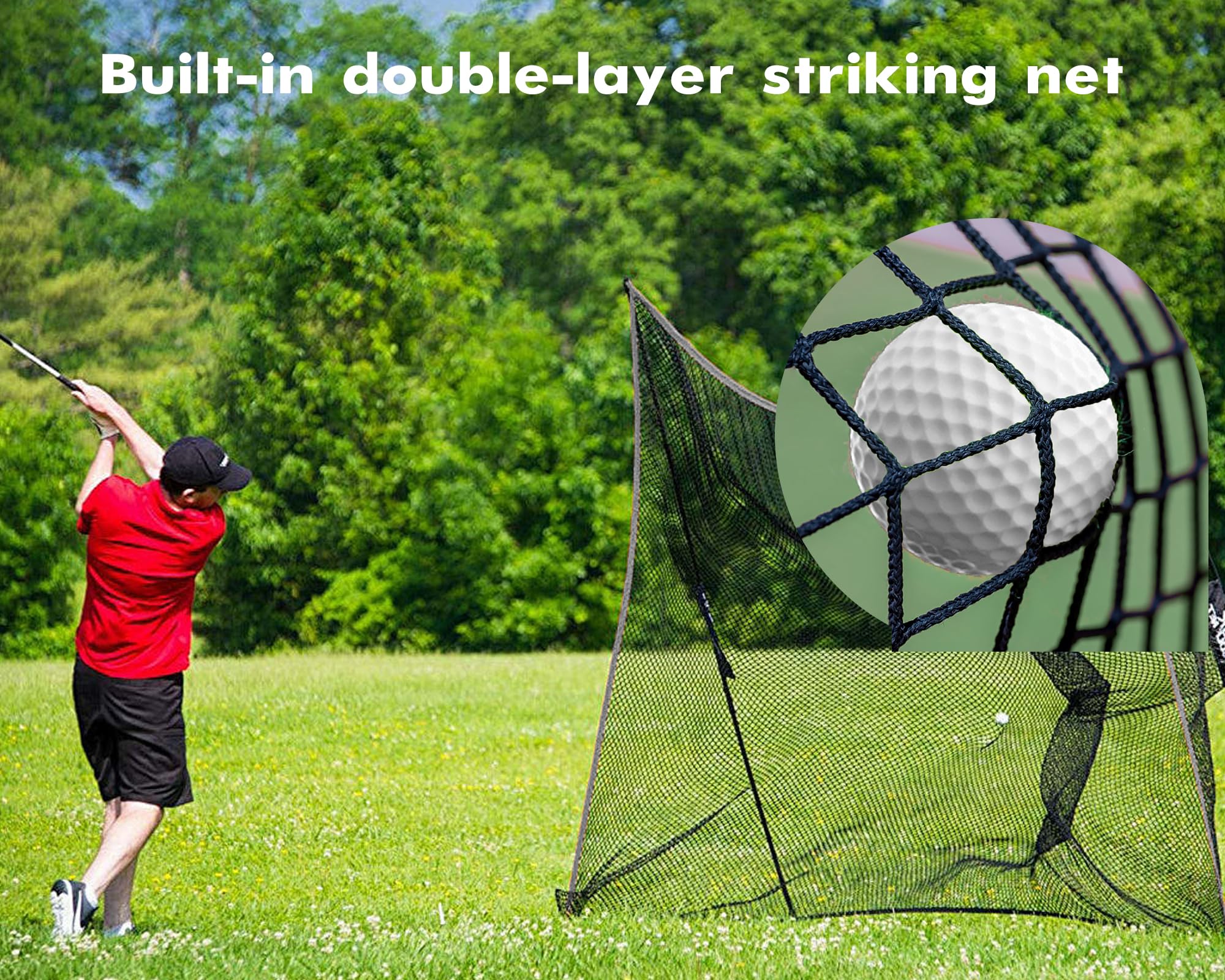 Fahnemt Golf Nets For Backyard Driving, Golf Net For Practice Barrier Net, Sports Netting For Hitting Golf, Baseball, Hockey, So