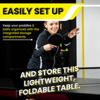 Killerspin Myt 415X Mega, Ping Pong Table, Foldable Table For Table Tennis, Portable Ping Pong Table Set With Built-In Paddle An