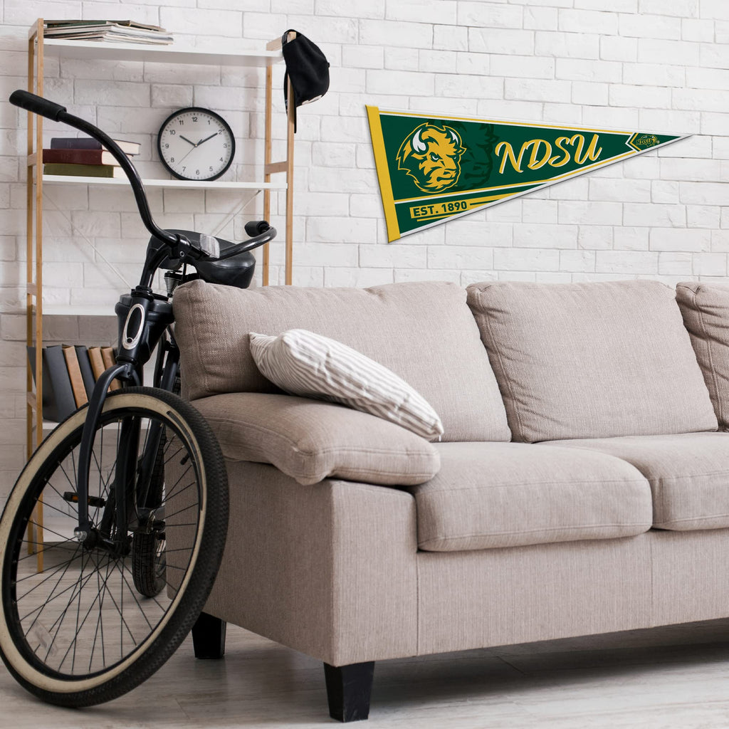 Rico Industries Ncaa North Dakota State Bisons Classic 12'' X 30'' Felt Wall D  Cor Pennant - Great For Home/Bed Room/Man Cave D