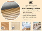 Non Slip Area Rug Pad Gripper - 9X12 Strong Grip Carpet Pad For Area Rugs And Hardwood Floors, Provides Protection And Cushion