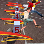 4 Springs Gymnastics Springboard For Kids Vaulting Training Fitness Playing, Portable Curved Spring Board, Hard Wood Practice Eq