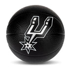 Franklin Sports Nba San Antonio Spurs Mini Foam Basketball - Kids 5.5'' Inch Toy Basketball For Over The Door + Mini Indoor Hoop