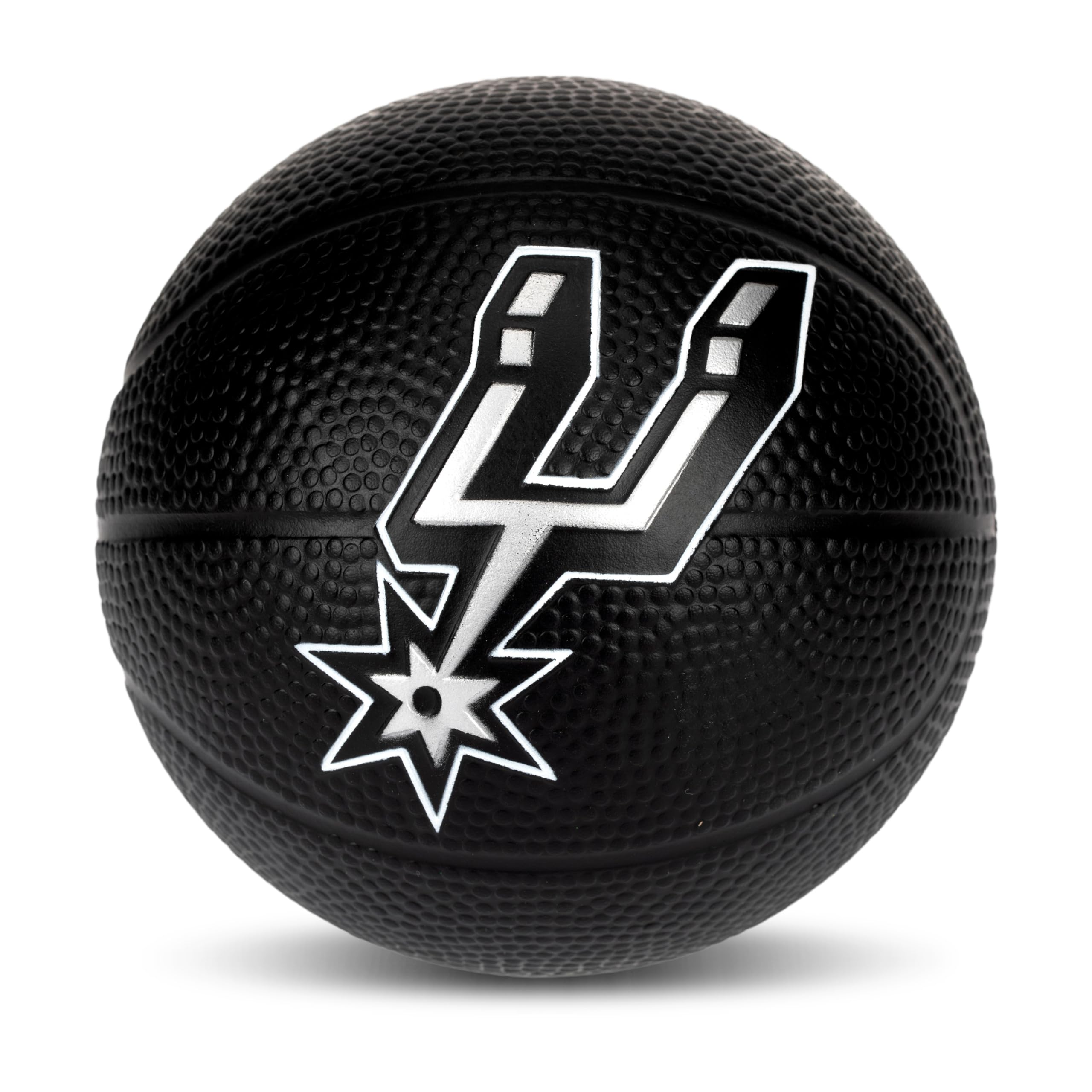 Franklin Sports Nba San Antonio Spurs Mini Foam Basketball - Kids 5.5'' Inch Toy Basketball For Over The Door + Mini Indoor Hoop