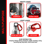 Rhino Produxs 2Pcs Of 12Kn (2697 Lbs) Heavy Duty Lightweight Locking Carabiner Or Auto Locking Carabiner Clips, For Securing Pet