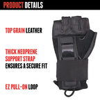 Triple Eight Hired Hands Skateboarding Wrist Guard Gloves, Small, Black