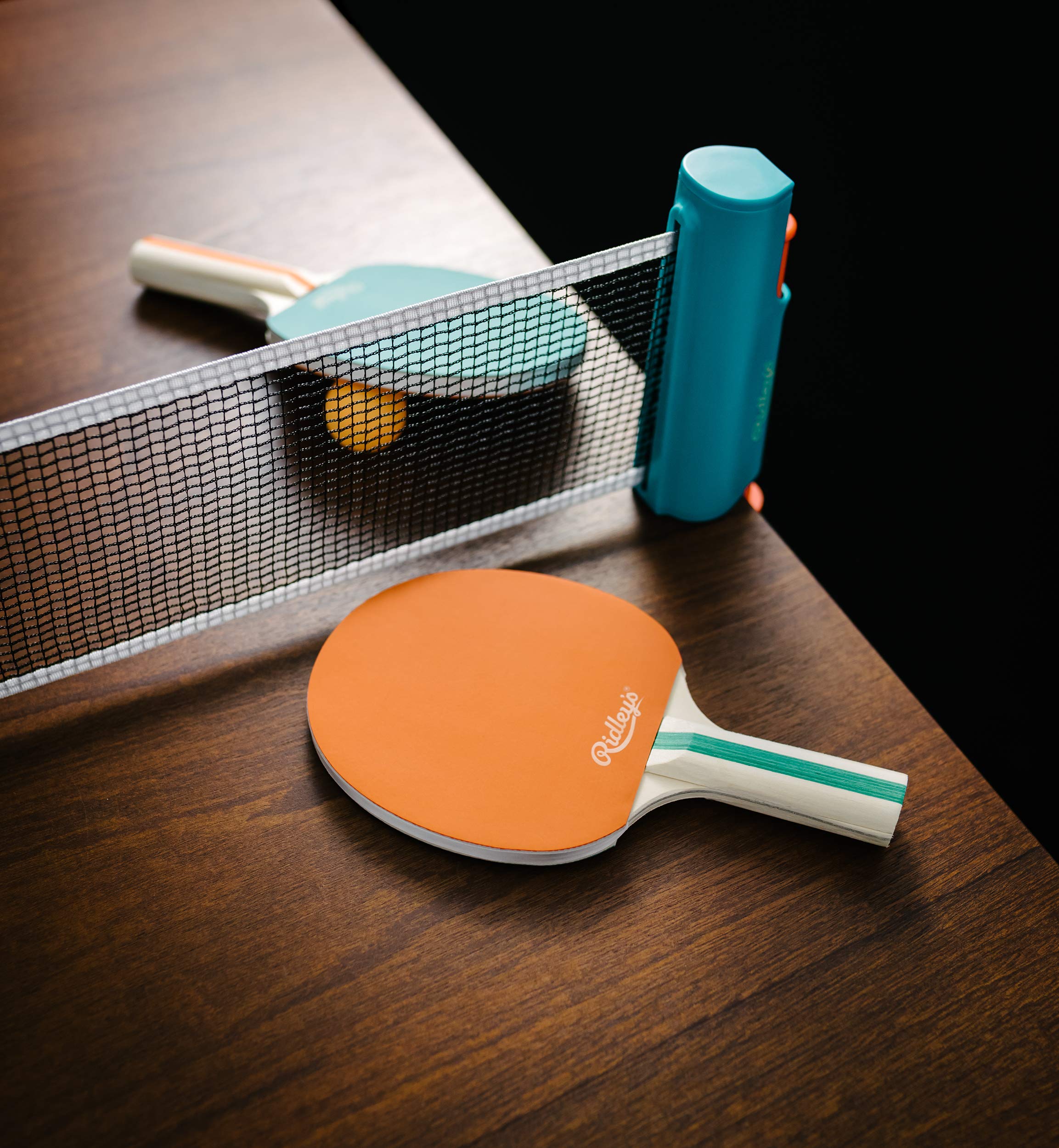 Ridleys Portable Travel 6-Piece Table Tennis Set For Adults And Children - Tabletop Ping Pong Kit Makes Any Table A Tennis Court