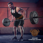 Rdx Weight Lifting Belt Powerlifting, Approved By Ipl And Uspa, 10Mm Thick 4 Leather Lumbar Back Support, Lever Buckle Equipment