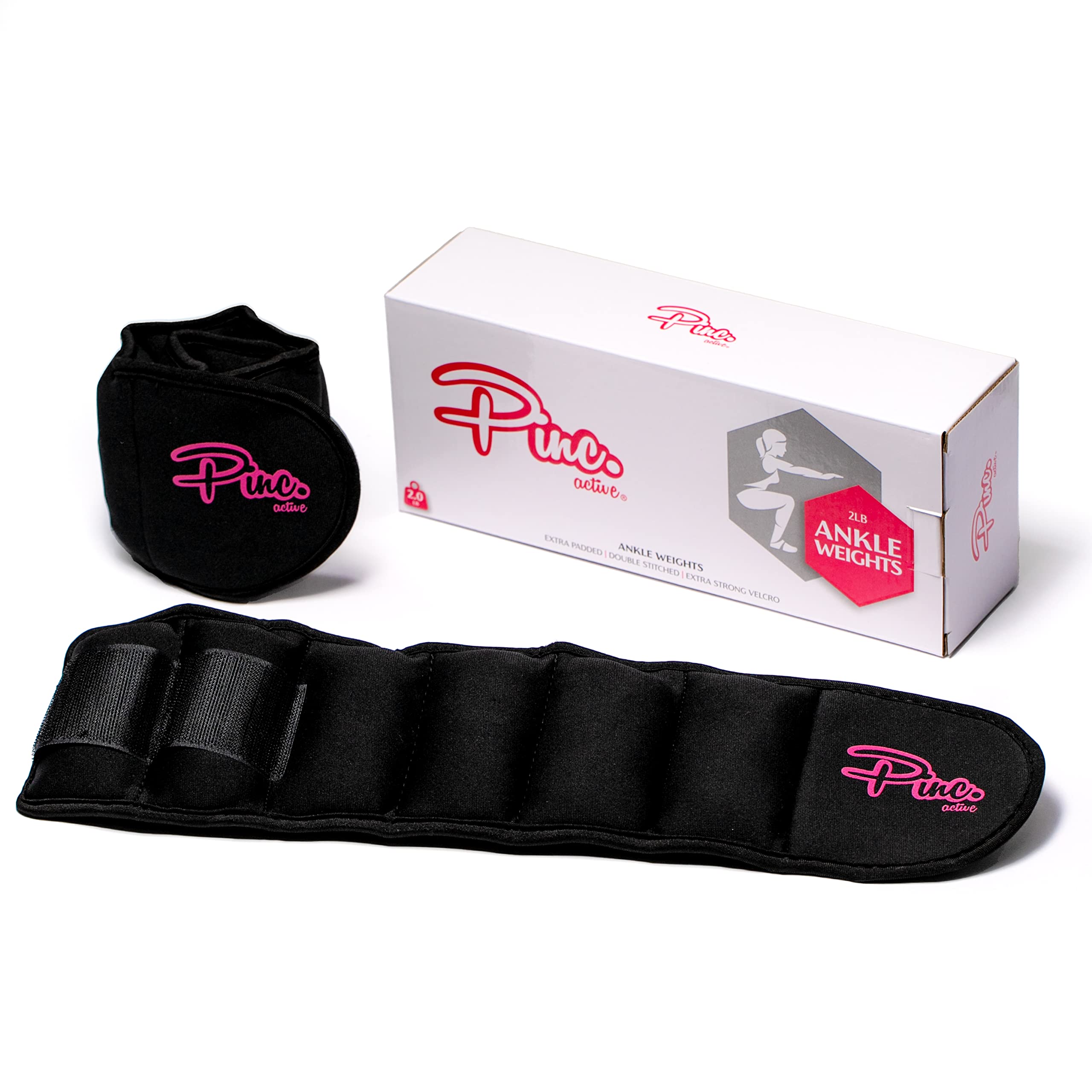 Ankle Weights Set (2 X 5Lb Cuffs) - 10Lbs In Total - For Women, Men And Kids - Used For Workouts At Home, Pilates, Yoga, Boxing,