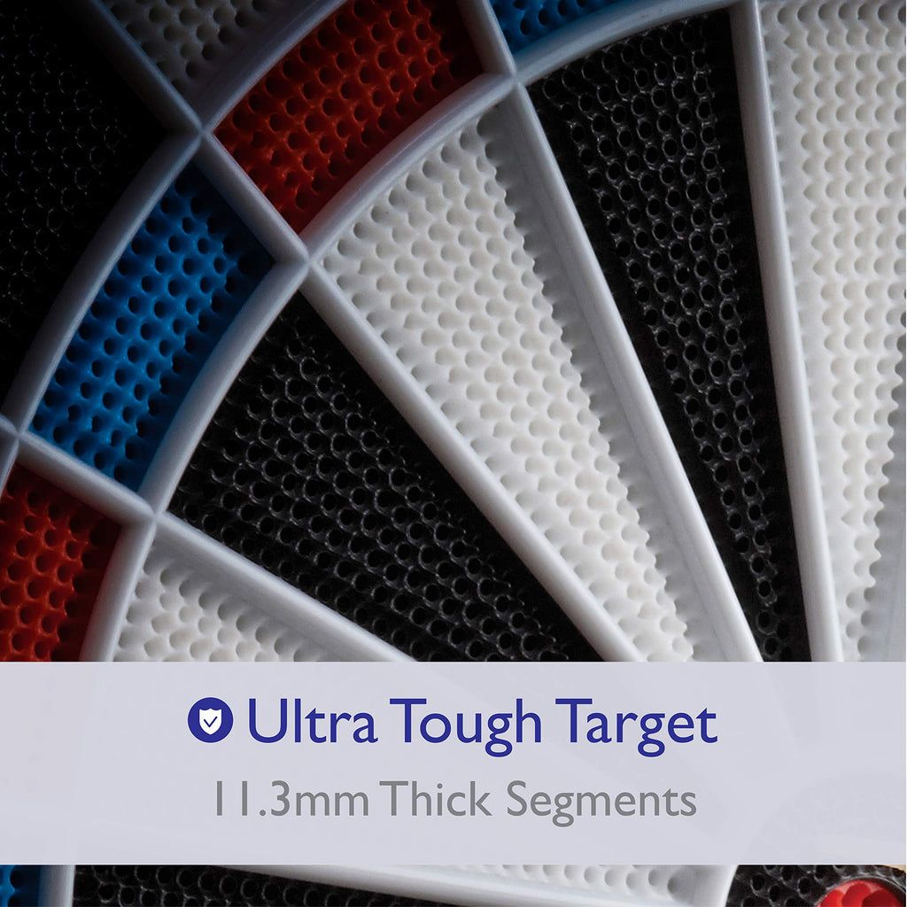 Viper 787 Electronic Dartboard, Ultra Thin Spider For Increased Scoring Area, Free Floating Segments, Locking Segment Holes For