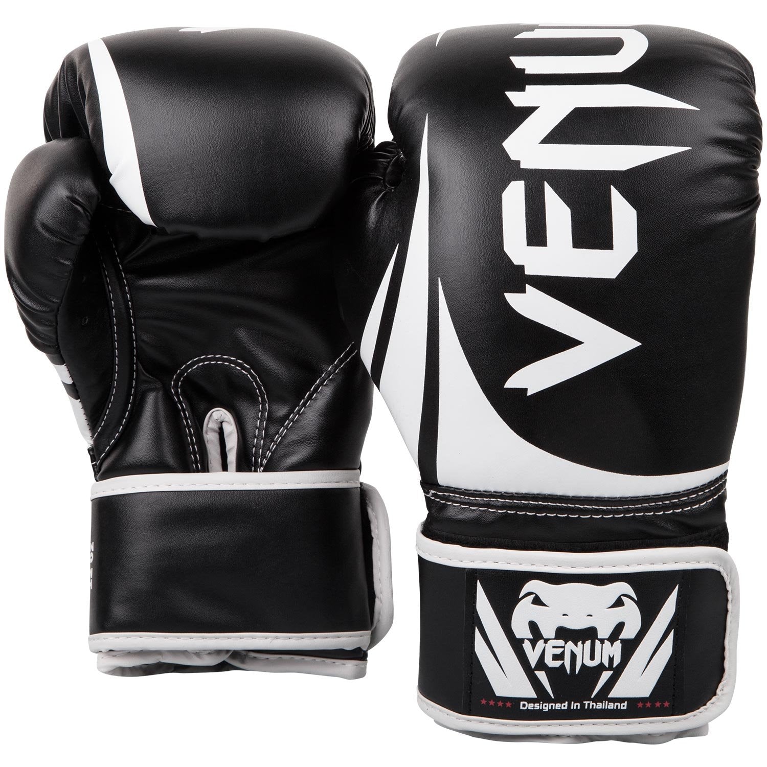Venum Challenger 2.0 Boxing Gloves - Black/White - 16-Ounce