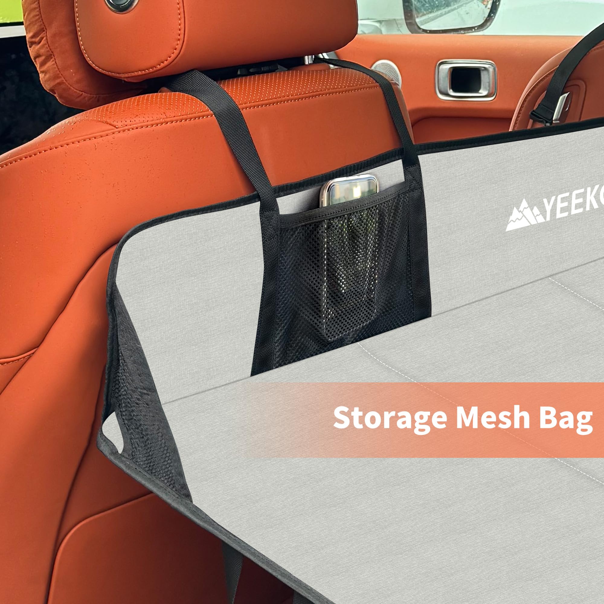 Yeekoro Car Rear Seat Mattress Extension Plate, Foldable Back Seat Extender, Portable Mattress For Sleeping, Increase Travel Tru