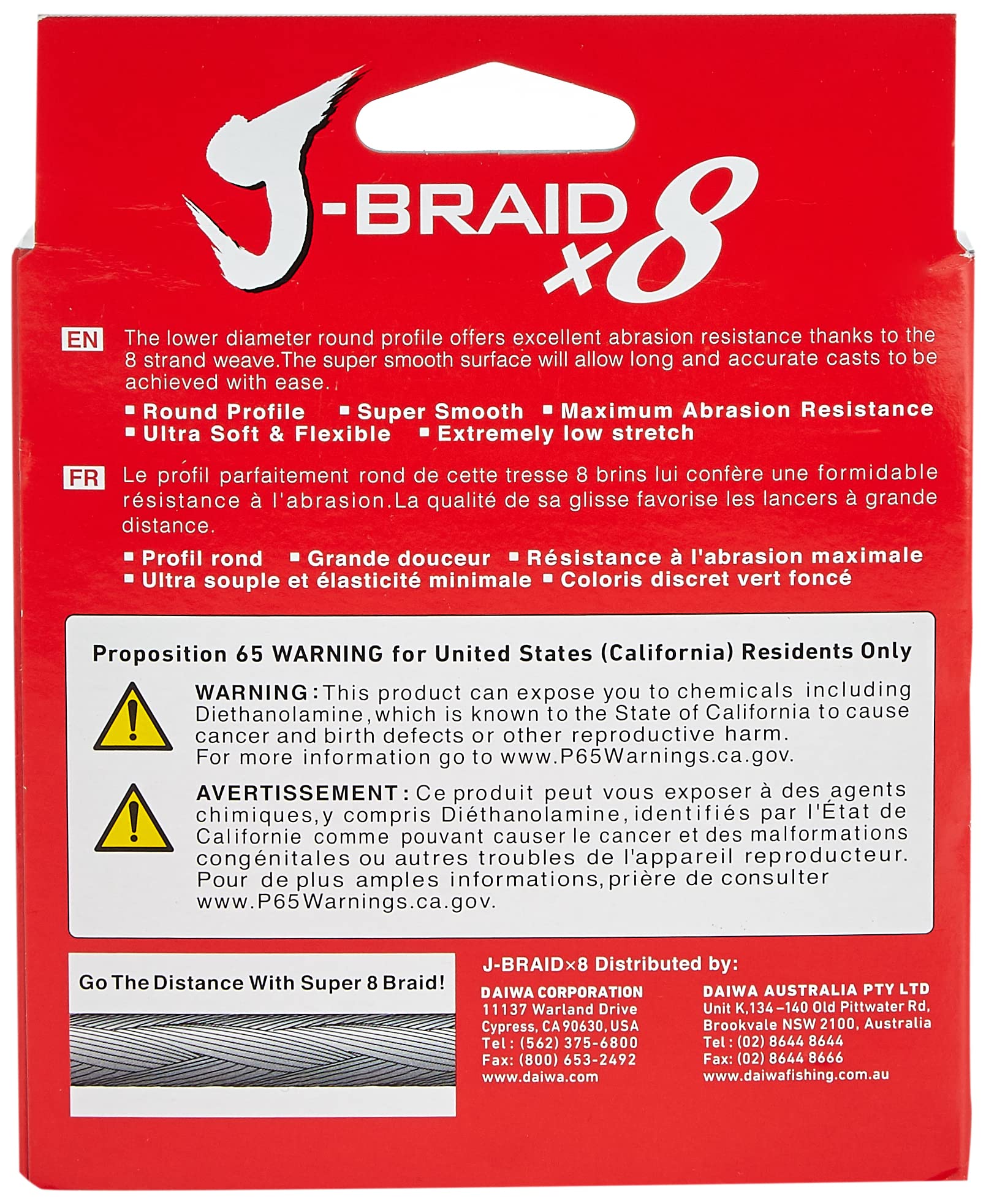 J-Braidx8, Filler Spool, Chartreuse, Mono Dia.= 4Lb.