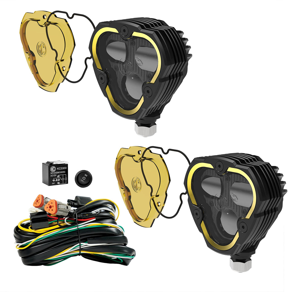 Kc Hilites 284 Flex Era 3 Dual Mode Sae Fog Lights - 2-Light Master Kit