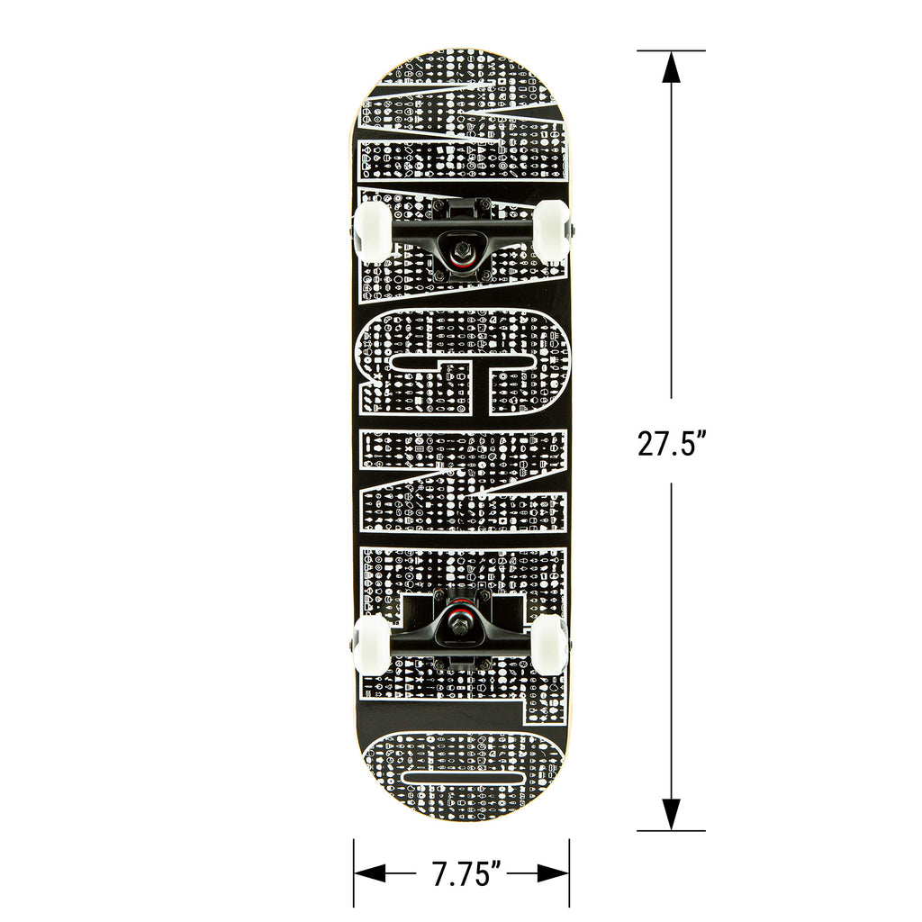 Magneto Kids Skateboard | 22+ Inches Long By 6+ Inches Wide | Maple 7 Ply Deck | Fully Assembled | School Locker Cruiser Board |