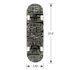 Magneto Kids Skateboard | 22+ Inches Long By 6+ Inches Wide | Maple 7 Ply Deck | Fully Assembled | School Locker Cruiser Board |