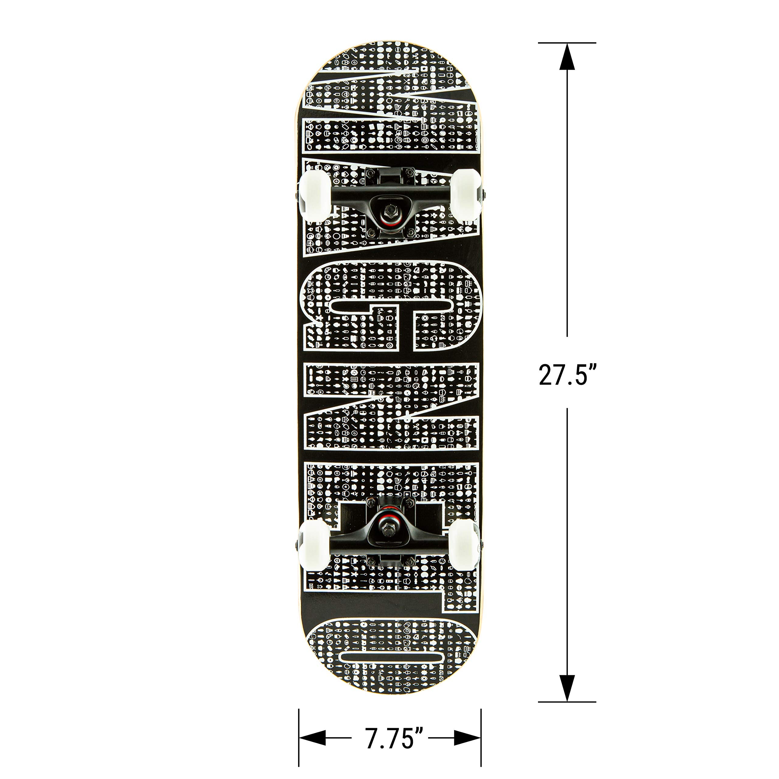 Magneto Kids Skateboard | 22+ Inches Long By 6+ Inches Wide | Maple 7 Ply Deck | Fully Assembled | School Locker Cruiser Board |