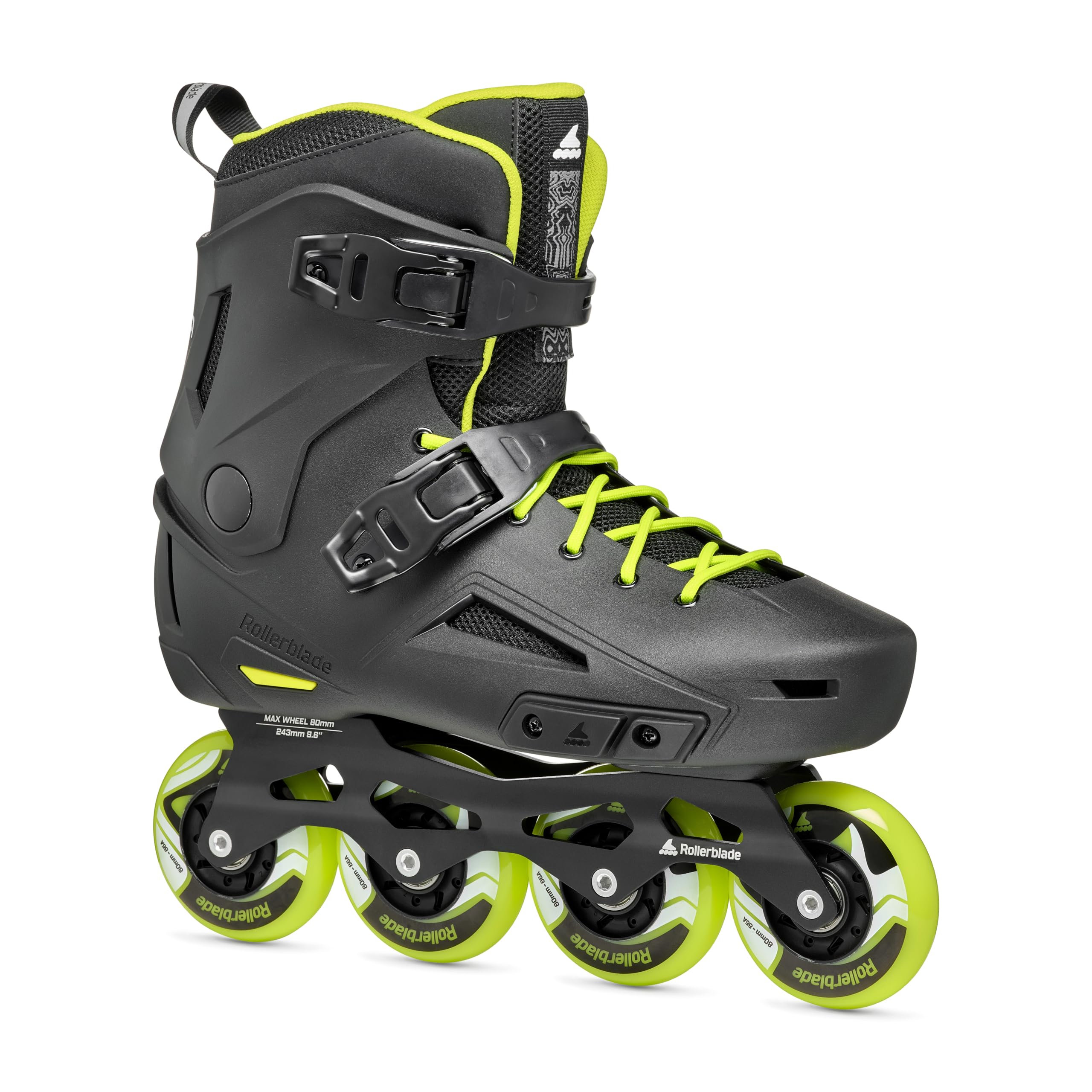 Rollerblade Lightning Men'S Urban Inline Skate, Black And Lime