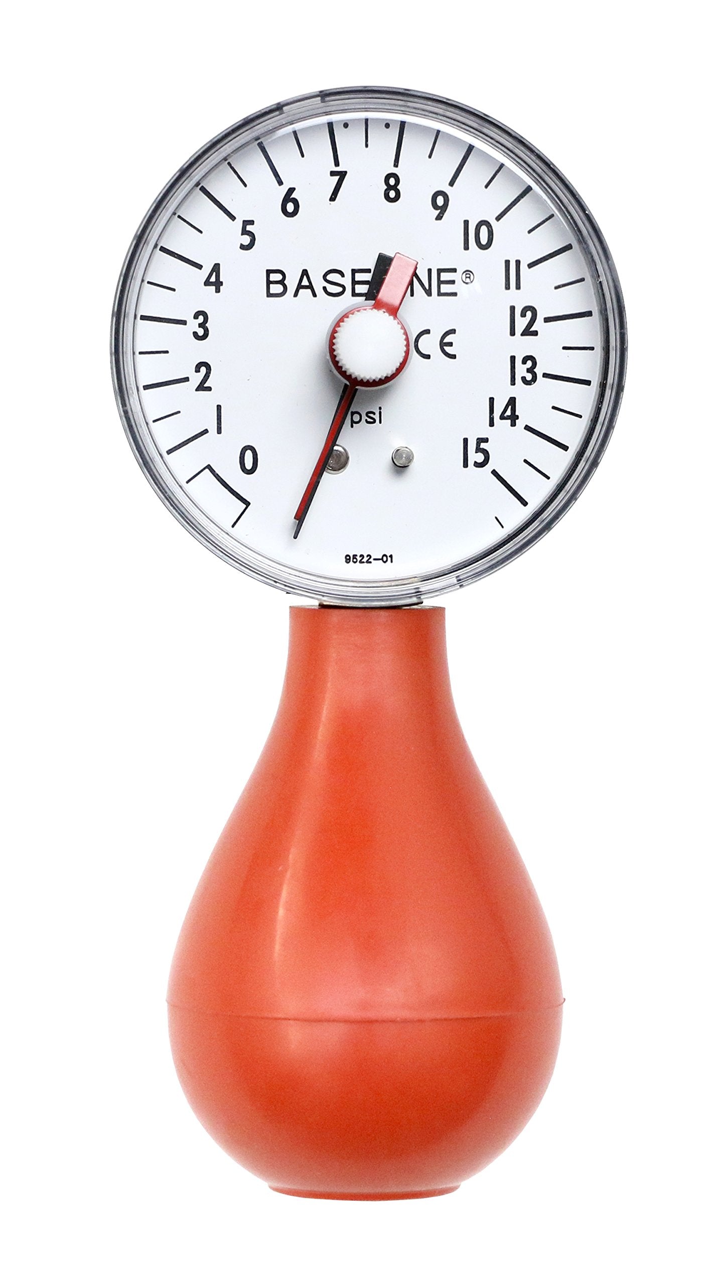 Baseline 12-0293 Dynamometer, Pneumatic Squeeze Bulb With Reset, 15 Psi Capacity