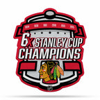 Rico Industries Nhl Chicago Blackhawks Champ Shape Cut Pennant - Home And Living Room D  Cor - Soft Felt Ez To Hang