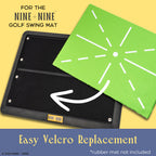 Nine + Nine Replacement Golf Swing Mats - Velvet Striker Sheets Model 99Gsmv1Ssr - Color Changing Mat & Golf Training Aid For Sw