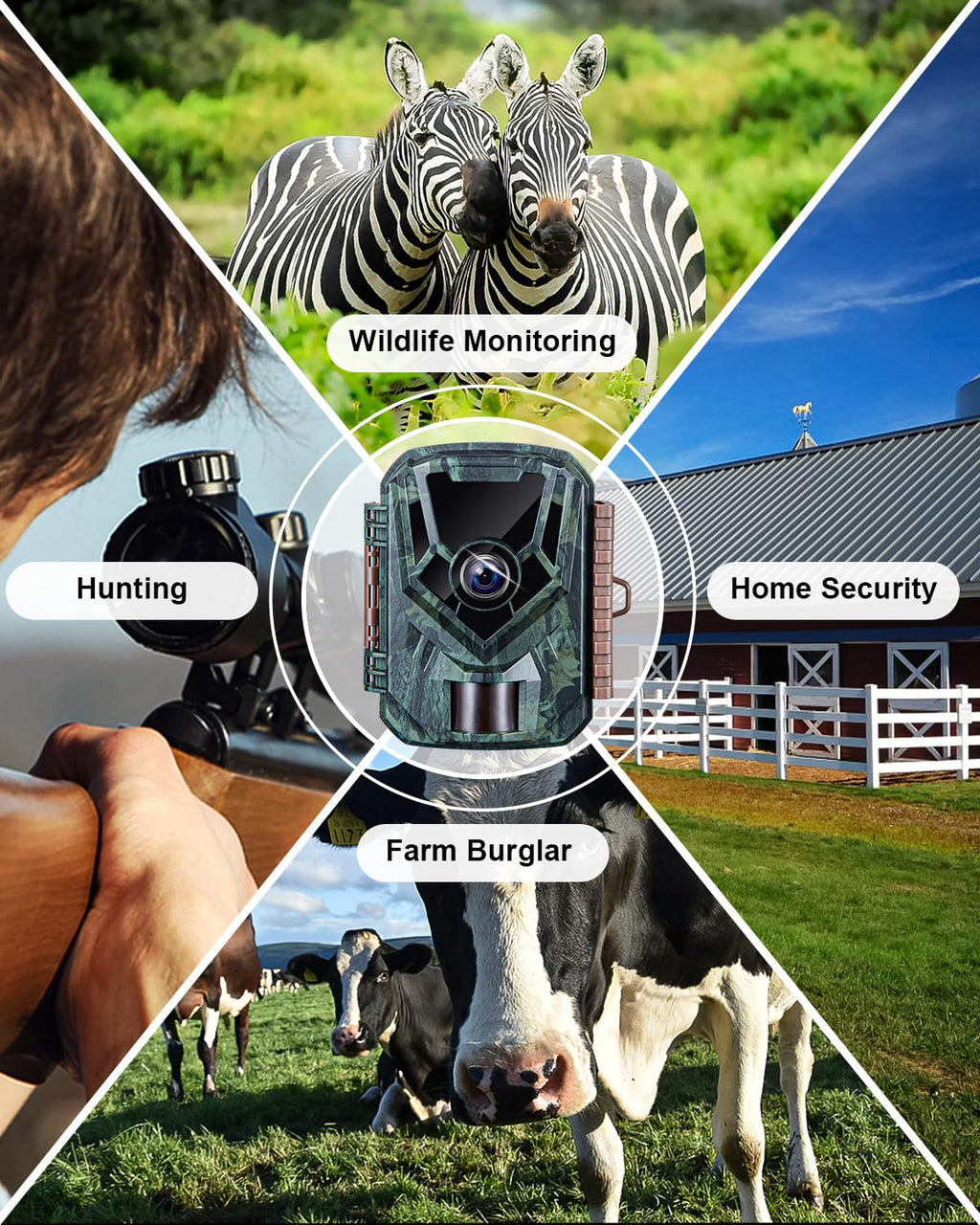 Kjk 2 Pack Trail Cameras 36Mp 2.7K, 32G Sd Card And 8Aa Batteries, Game Camera With Night Vision Motion Activatedwaterproof Lp66