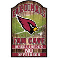 Wincraft NFL Arizona Cardinals 05272010 Wood Sign, 11 x 17, Black