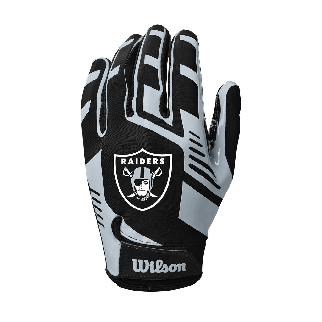 Wilson Nfl Stretch Fit Football Gloves - Youth, Las Vegas Raiders